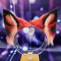 Fox Ears - Red and Black