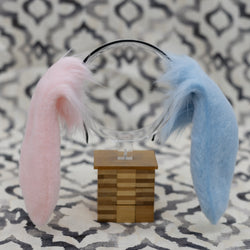 NonWire Bunny Ears - Baby Pink and Baby Blue