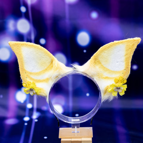 Bat Ears - Yellow Floral - Spring Awakening