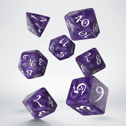 Classic RPG Dice Set: Lavendar And White