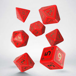 Runequest Dice Set: Red And Gold