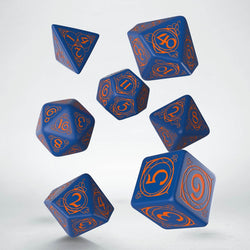 Wizard Dice Set: Dark Blue And Orange